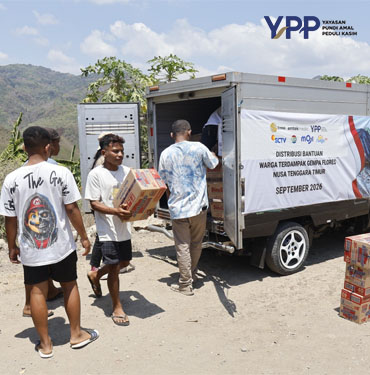 YPP Emtek Media Jangkau Manggarai Timur Salurkan Bantuan Gempa sigi dan Layanan Psikososial Anak